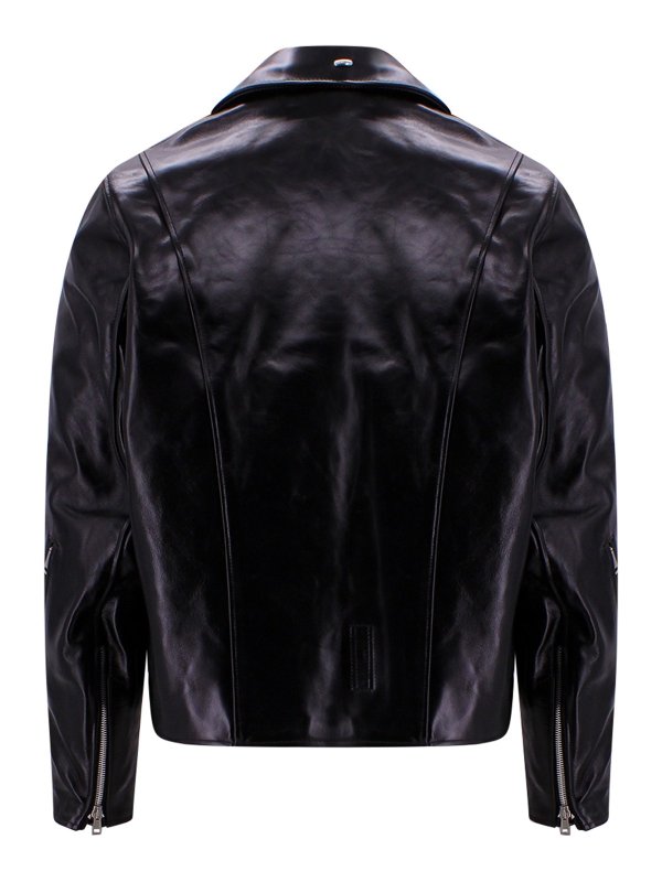 OUR LEGACY: leather jacket online - Hellraiser