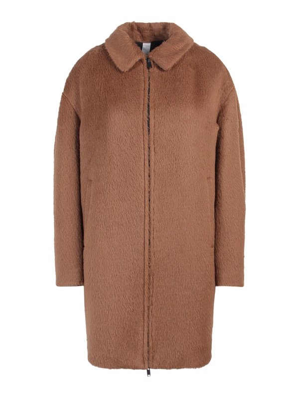 HEVO: Abrigos semilargos - Abrigo Midi - Marrón