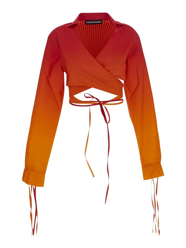 ANDREĀDAMO: Tops & Tank tops - Crossed top