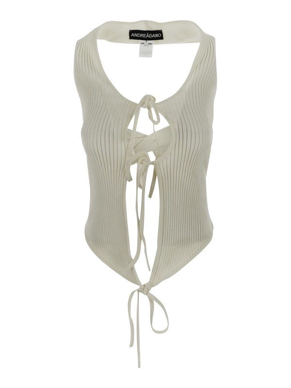 ANDREĀDAMO: Tops & Tank tops - Crossed top