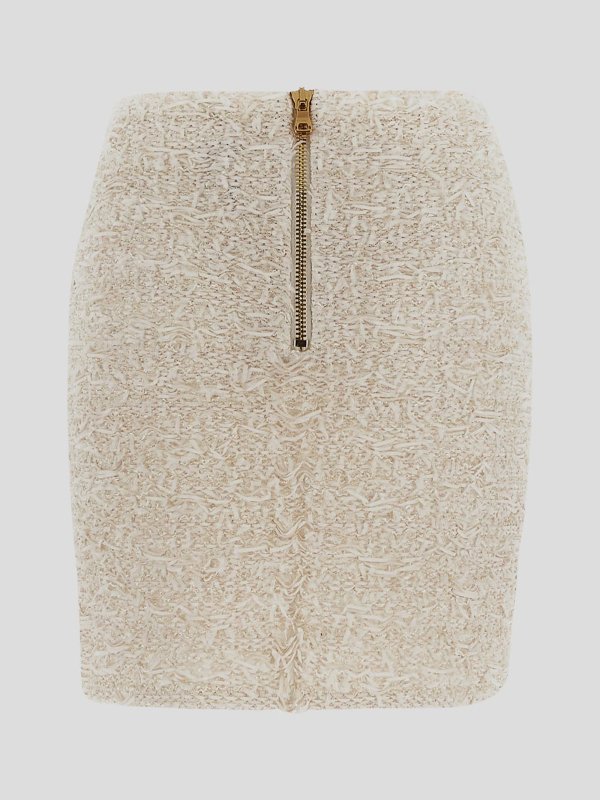 Balmain: Knielange und Midi Röcke online - Midirock - Nude