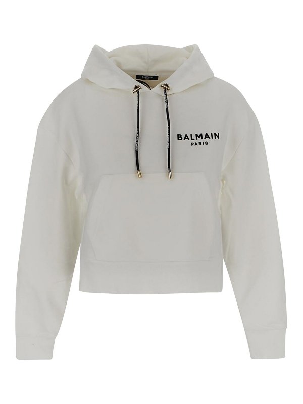 Balmain: Sudaderas y suéteres - Camisa - Blanco