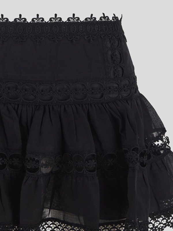 The Best Shops CHARO RUIZ: ミニスカート - 膝丈/ミディスカート - 黒