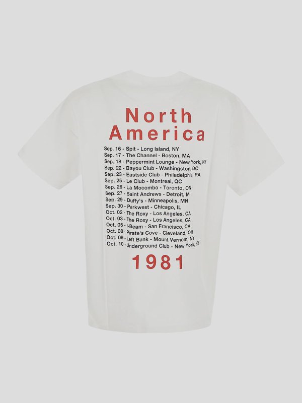 Tシャツ・カットソー JUNYA WATANABE Woman T-Shirt White JOT007051 1 White Junya Watanabe MAN Girl with Hair Ribbon T-Shirt x Roy
