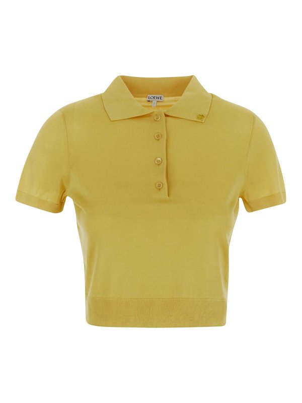 LOEWE: polo shirts - Loewe yellow polo