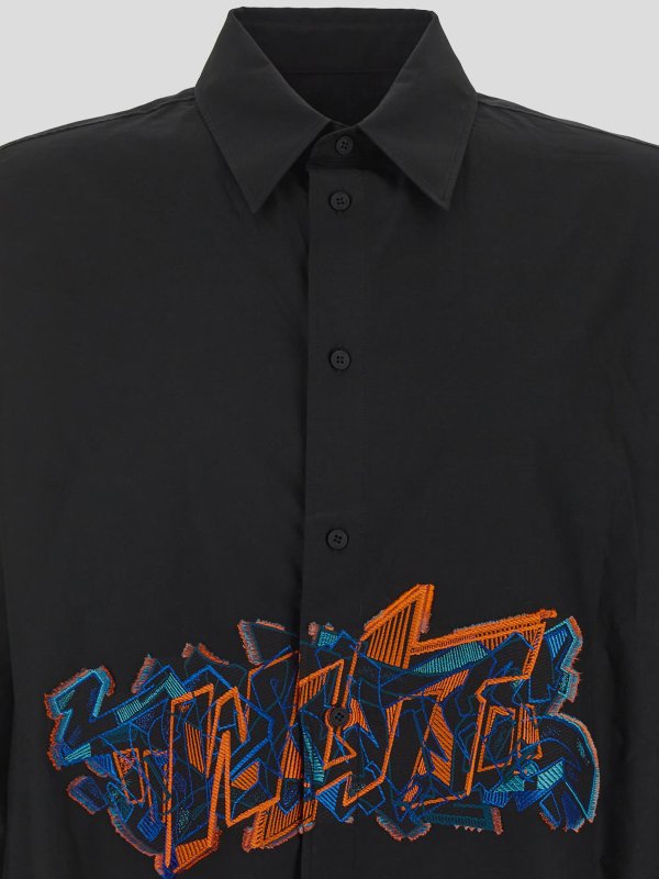 Off-White シャツ - 黒 - ブラック|OMGE009S23FAB0011066