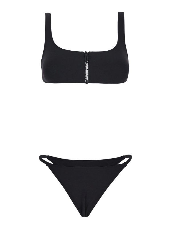OFF-WHITE: Bikinis - Chal - Negro