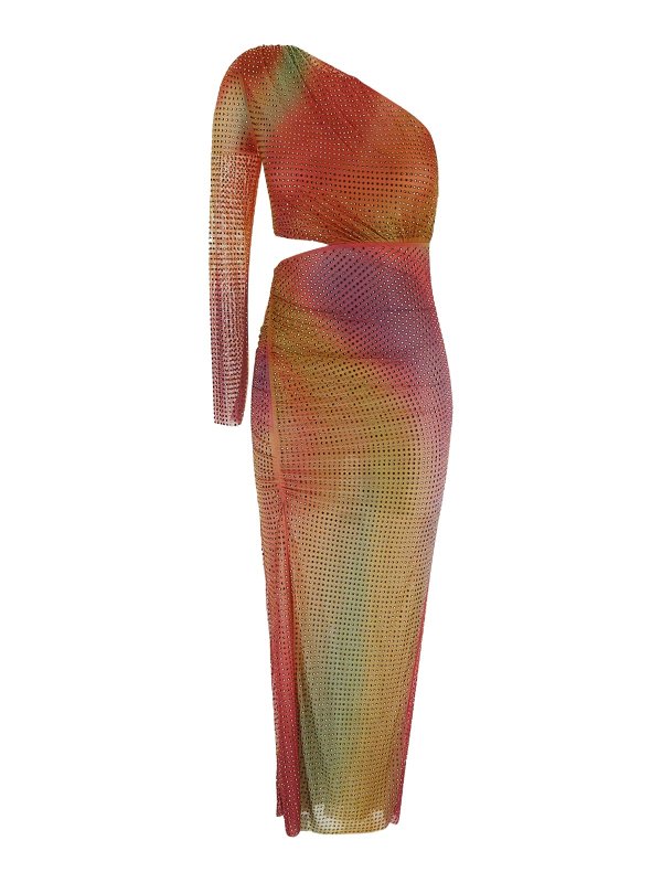 Self Portrait: ニーレングスドレス - 膝丈ドレス - マルチカラー