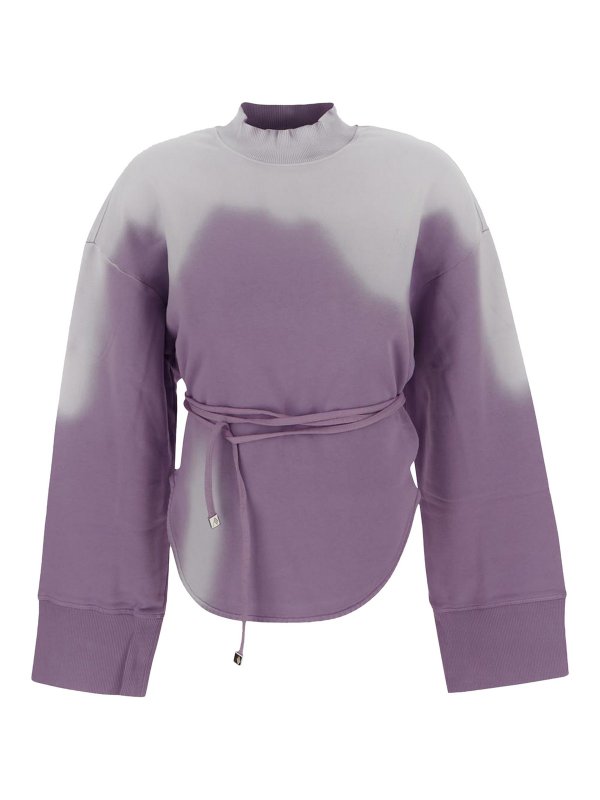The Attico: shirts - The attico lilac sweatshirt
