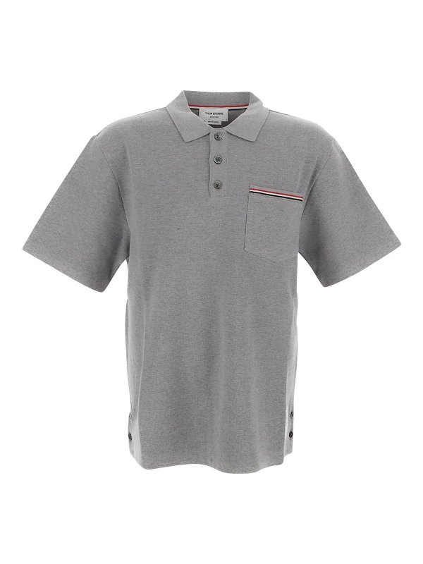 THOM BROWNE: Poloshirts - Poloshirt - Grau