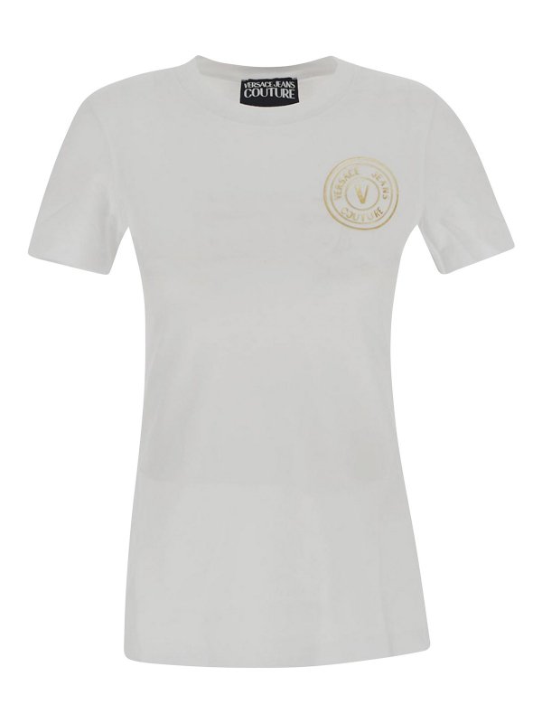 Versace Jeans Couture: t-shirts - Versace jeans couture logo t-shirt
