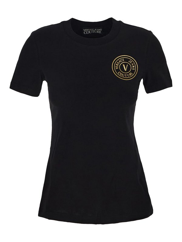Versace Jeans Couture: T-shirts - T-Shirt - Bleu