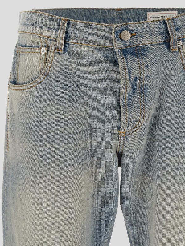 The Best Shops ALEXANDER MCQUEEN: jeans dritti, a sigaretta - Jeans