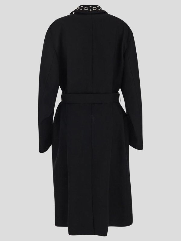 ALEXANDER MCQUEEN: トレンチコート online - 膝丈コート - 黒