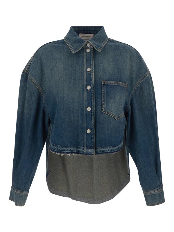 ALEXANDER MCQUEEN: シャツ - シャツ - ブルー