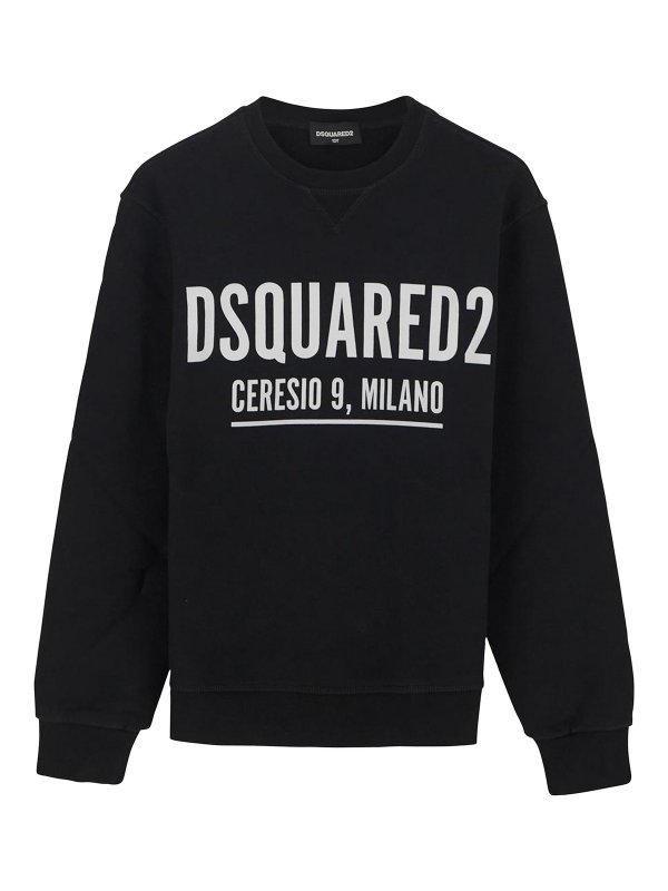 DSQUARED2: Sweatshirts & Sweaters -  black sweatshirt 