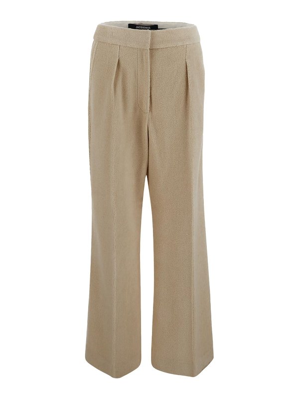 JACQUEMUS: Pantalones casual - Pantalones - Beis