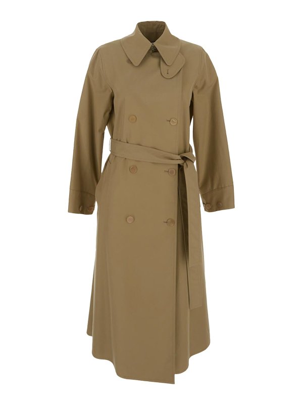 LOEWE: Trenchcoats - Trenchcoat - Camel