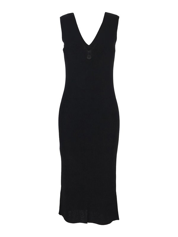 MONCLER: ニーレングスドレス - 膝丈ドレス - 黒