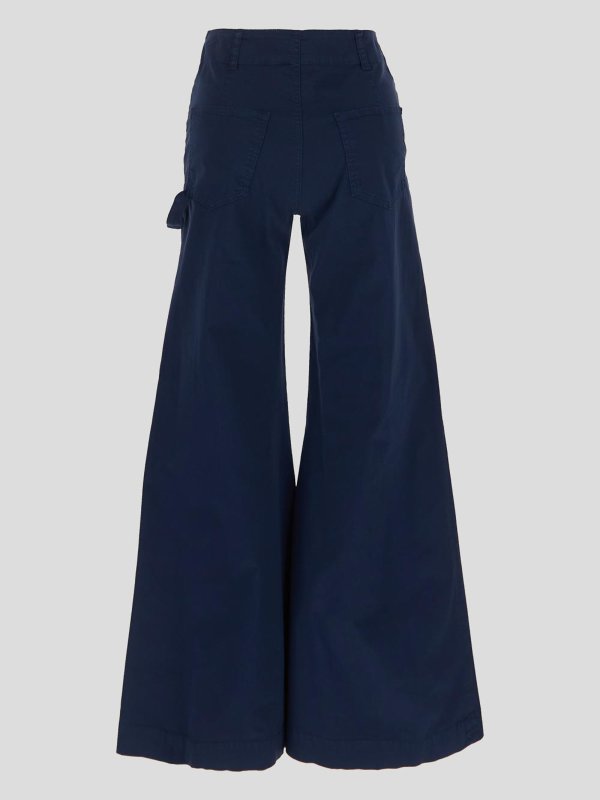 Semicouture: casual trousers online - Wide leg trousers