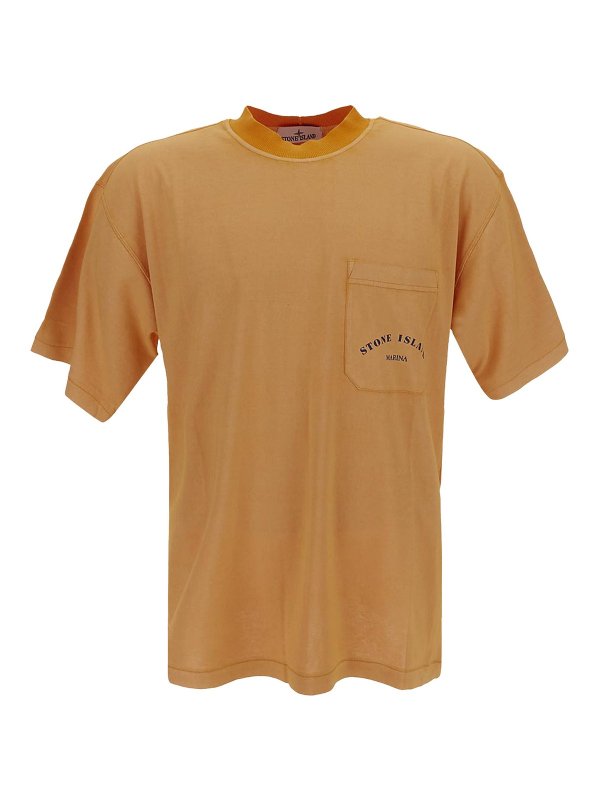 STONE ISLAND: クルーネック - クルーネック - オレンジ