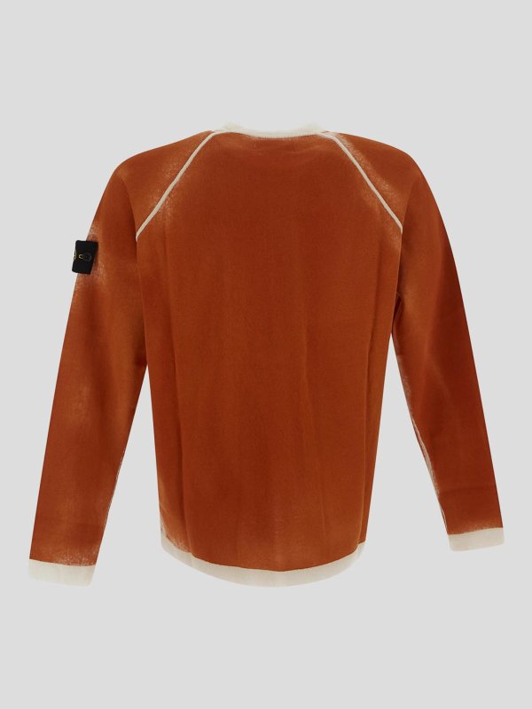 STONE ISLAND: クルーネック online - クルーネック - グレイッシュブラウン