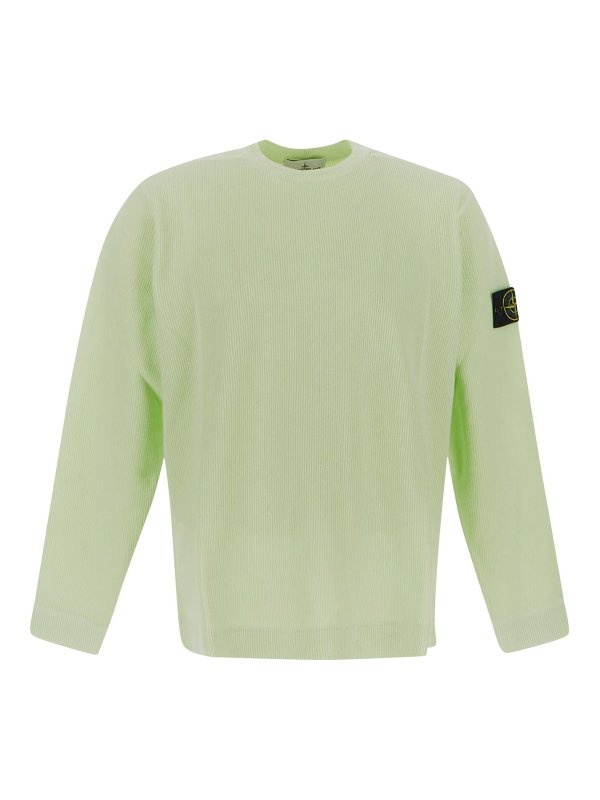 STONE ISLAND: クルーネック - クルーネック - グレイッシュブラウン