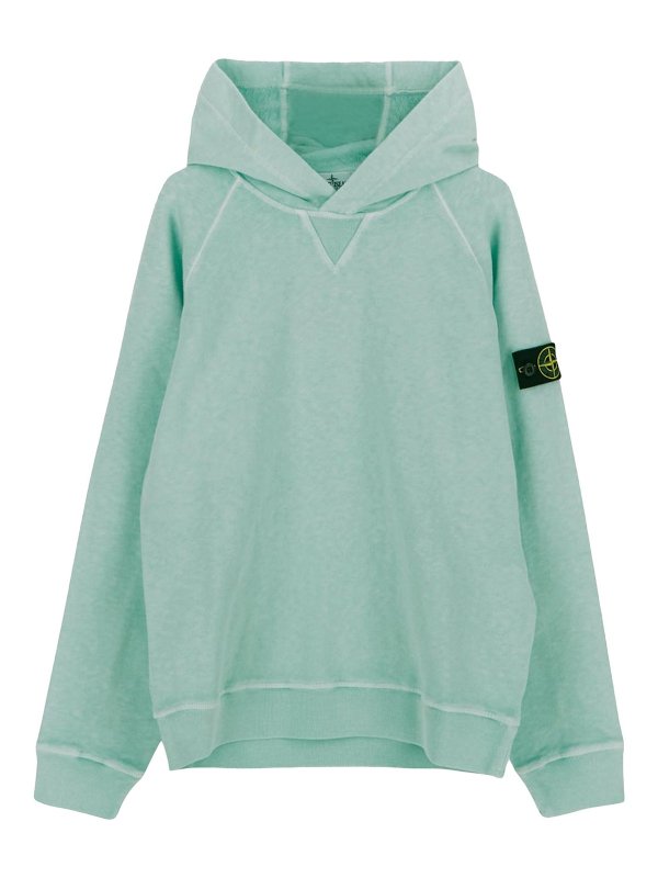 Stone Island Junior Stone island kids turquoise sweatshirt