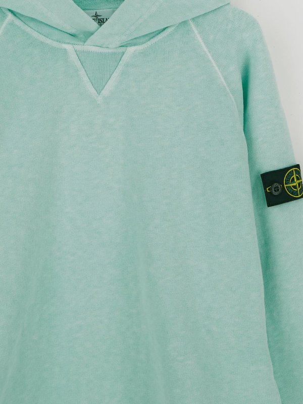 The Best Shops Stone Island Junior: Sweatshirts und Pullover - Hemd - Hellblau