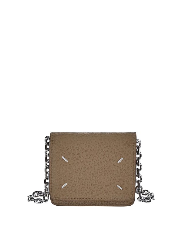 Maison Margiela: クロスボディバッグ - 財布 - ベージュ