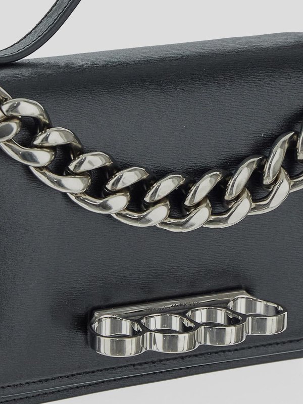 four ring shoulder bag shop online: ALEXANDER MCQUEEN