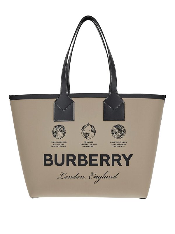 BURBERRY: トートバッグ - トートバッグ - ベージュ