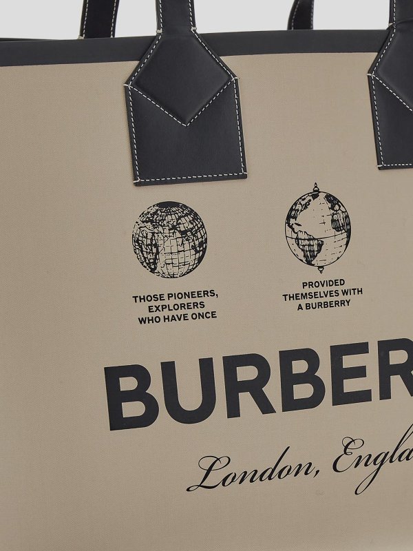 トートバッグ - ベージュ shop online: BURBERRY