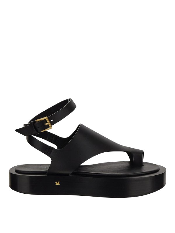 Max Mara: サンダル - サンダル - 黒