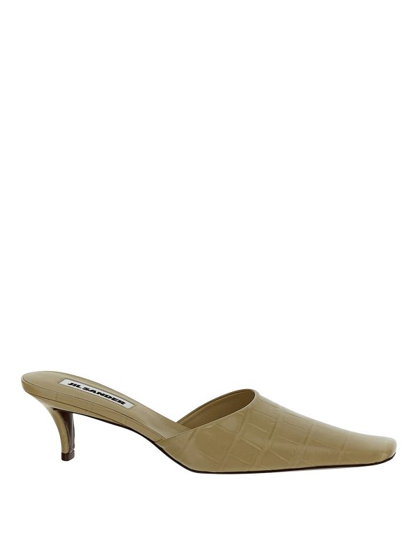 JIL SANDER: Mules - Sandales - Beige