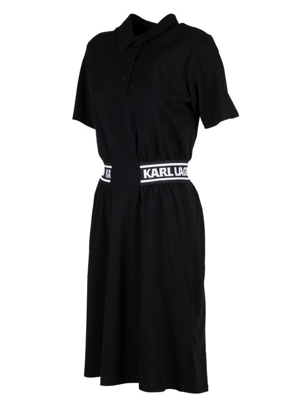 iKRIX KARL LAGERFELD: knee length dresses - Pique polo dress
