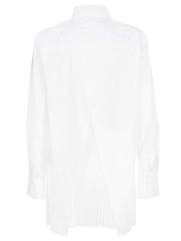 KARL LAGERFELD: shirts online - Pleated back tunic shirt