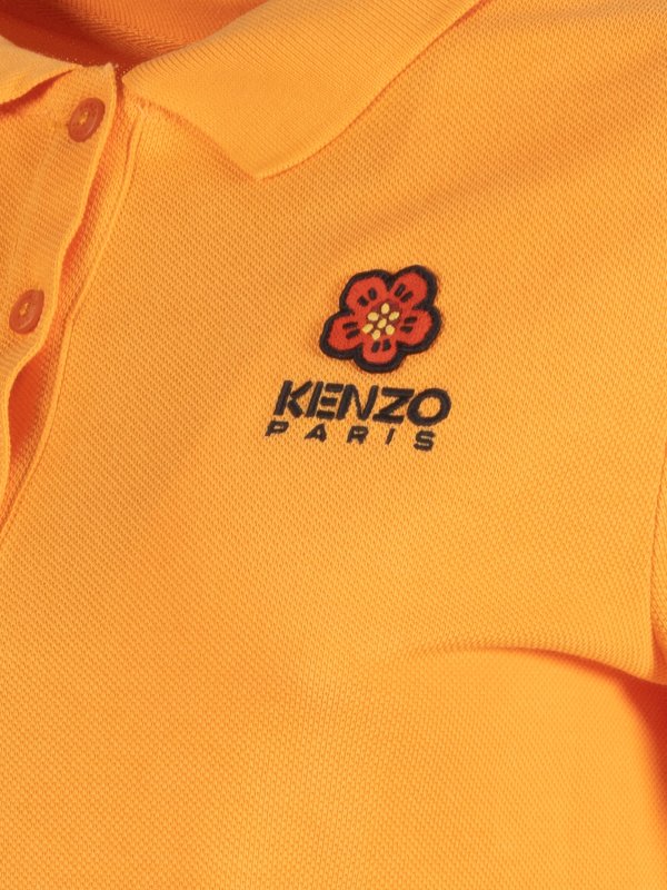 Crest logo polo dress shop online: KENZO