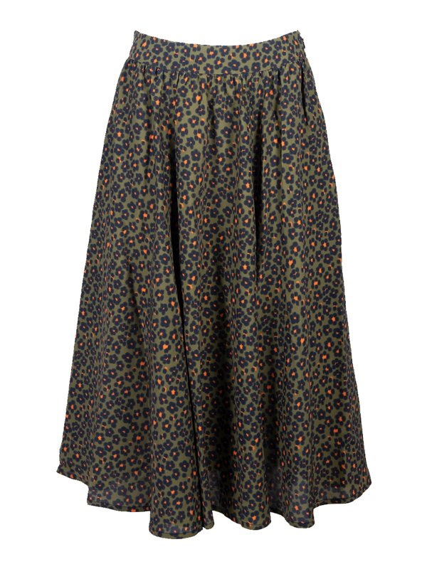 KENZO: Knee length skirts & Midi - Printed midi skirt