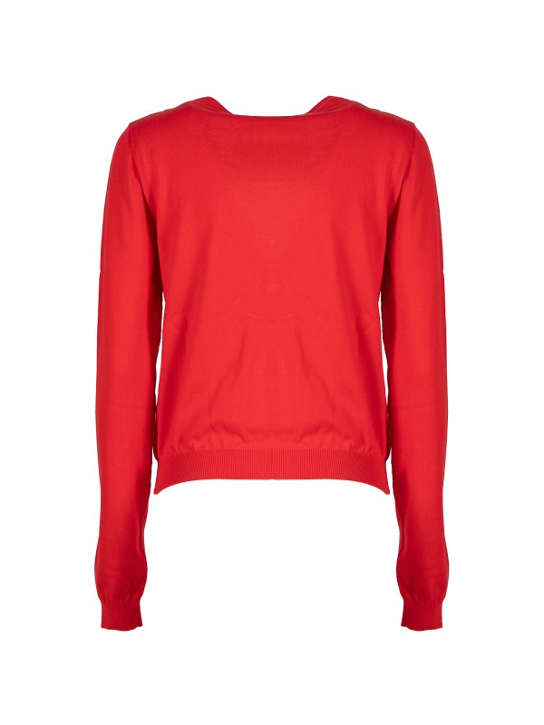 MOSCHINO: cardigans online - Heart button cardigan