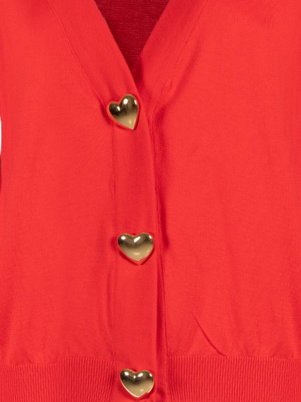 iKRIX MOSCHINO: cardigans - Heart button cardigan