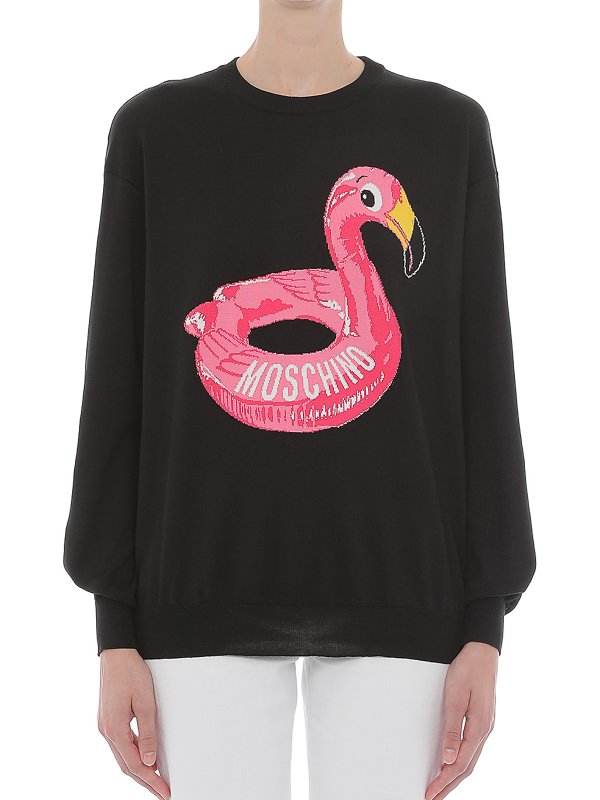 MOSCHINO buy online Rundhalspullover - Schwarz