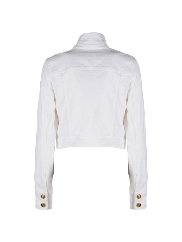 Versace Jeans Couture: デニムジャケット online - ブレザー - 白