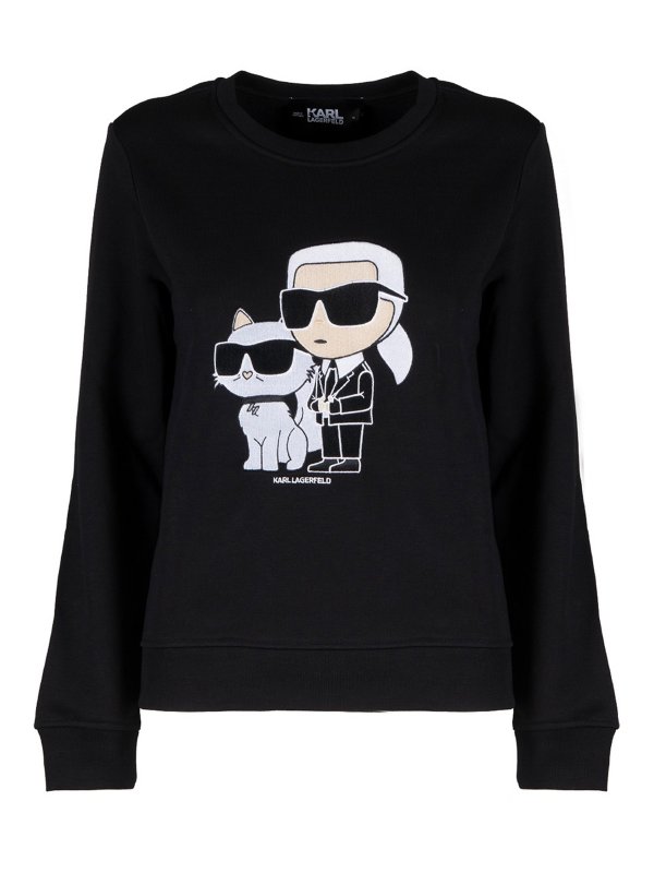 KARL LAGERFELD: Sudaderas y suéteres - Sudadera - Negro