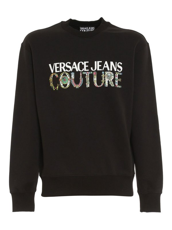 Versace Jeans Couture: shirts - Logo bijoux sweatshirt