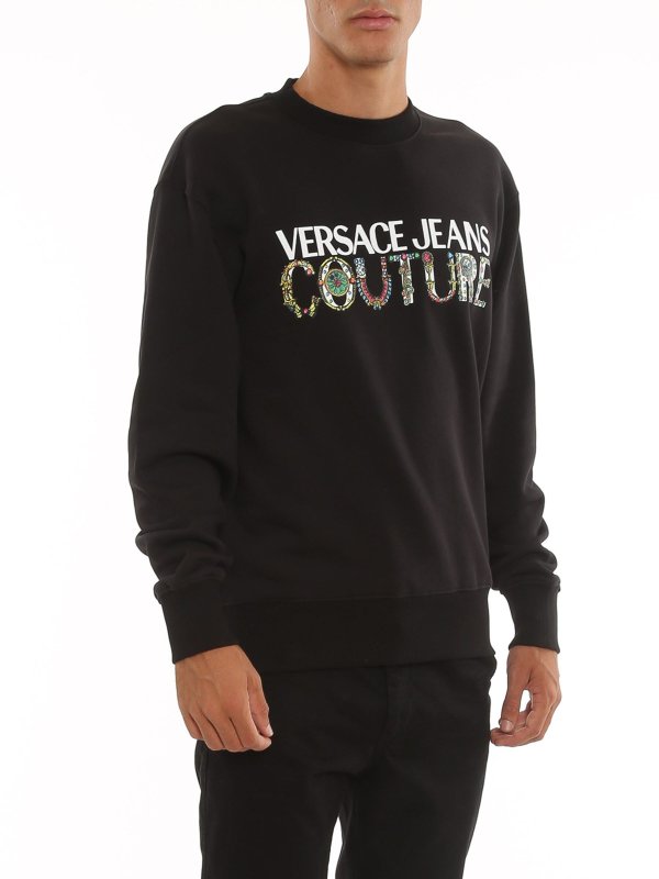 Logo bijoux sweatshirt shop online: Versace Jeans Couture