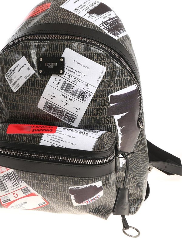 Logo backpack shop online: MOSCHINO