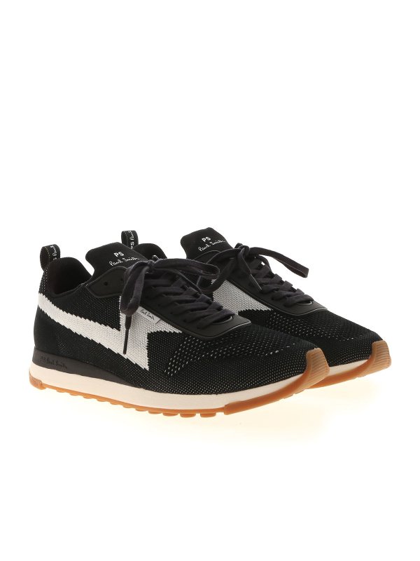 PAUL SMITH: trainers online - Rocked trainers black recycled knit