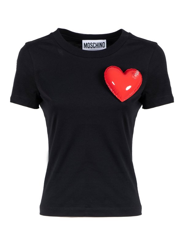 MOSCHINO: t-shirts - Inflatable heart tshirt