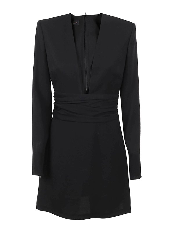 THE ANDAMANE: Strickpullover mit V-Ausschnitt - V-Pullover - Schwarz